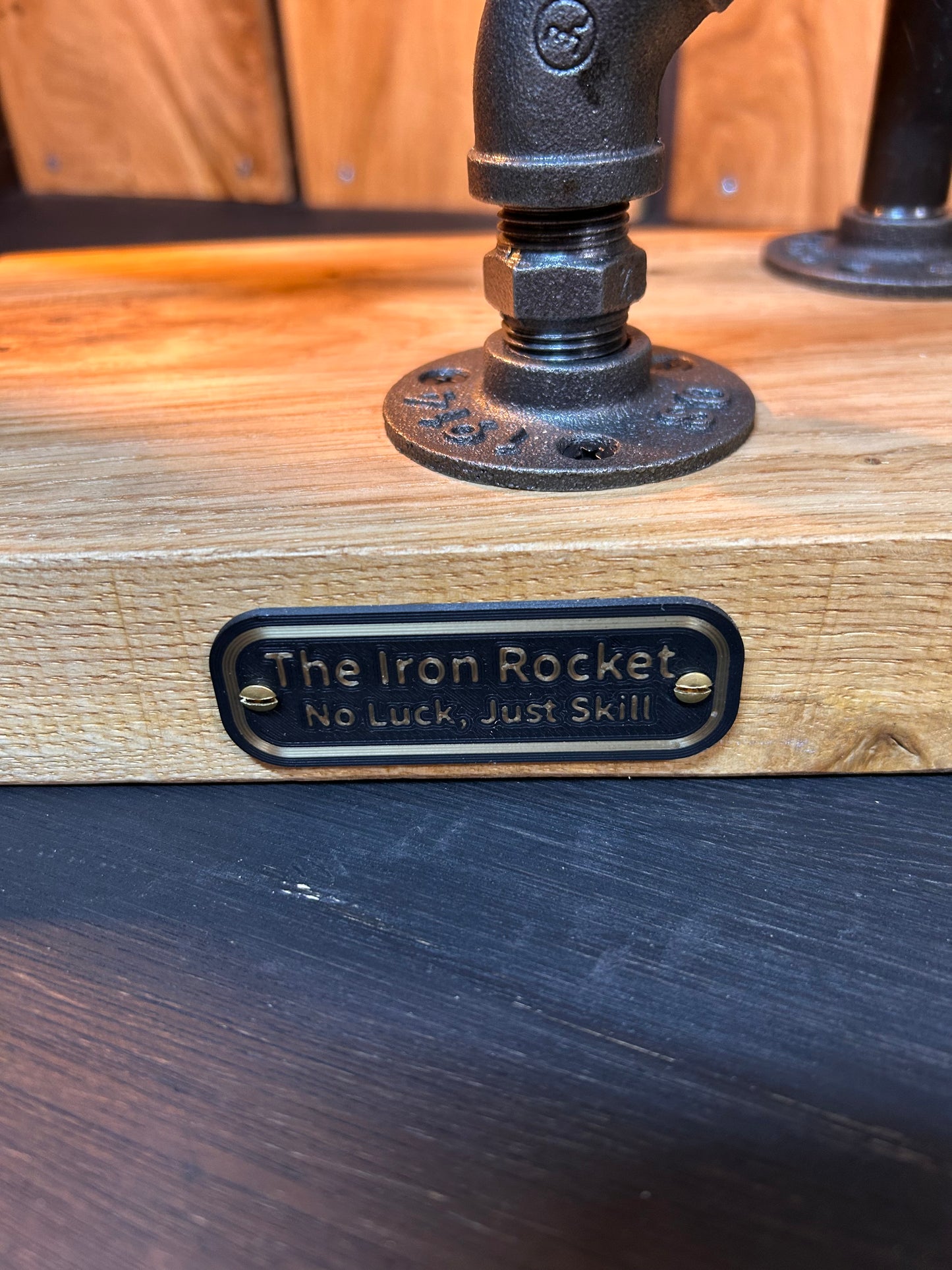 The Iron Rocket - Snooker Pipe Man Lamp