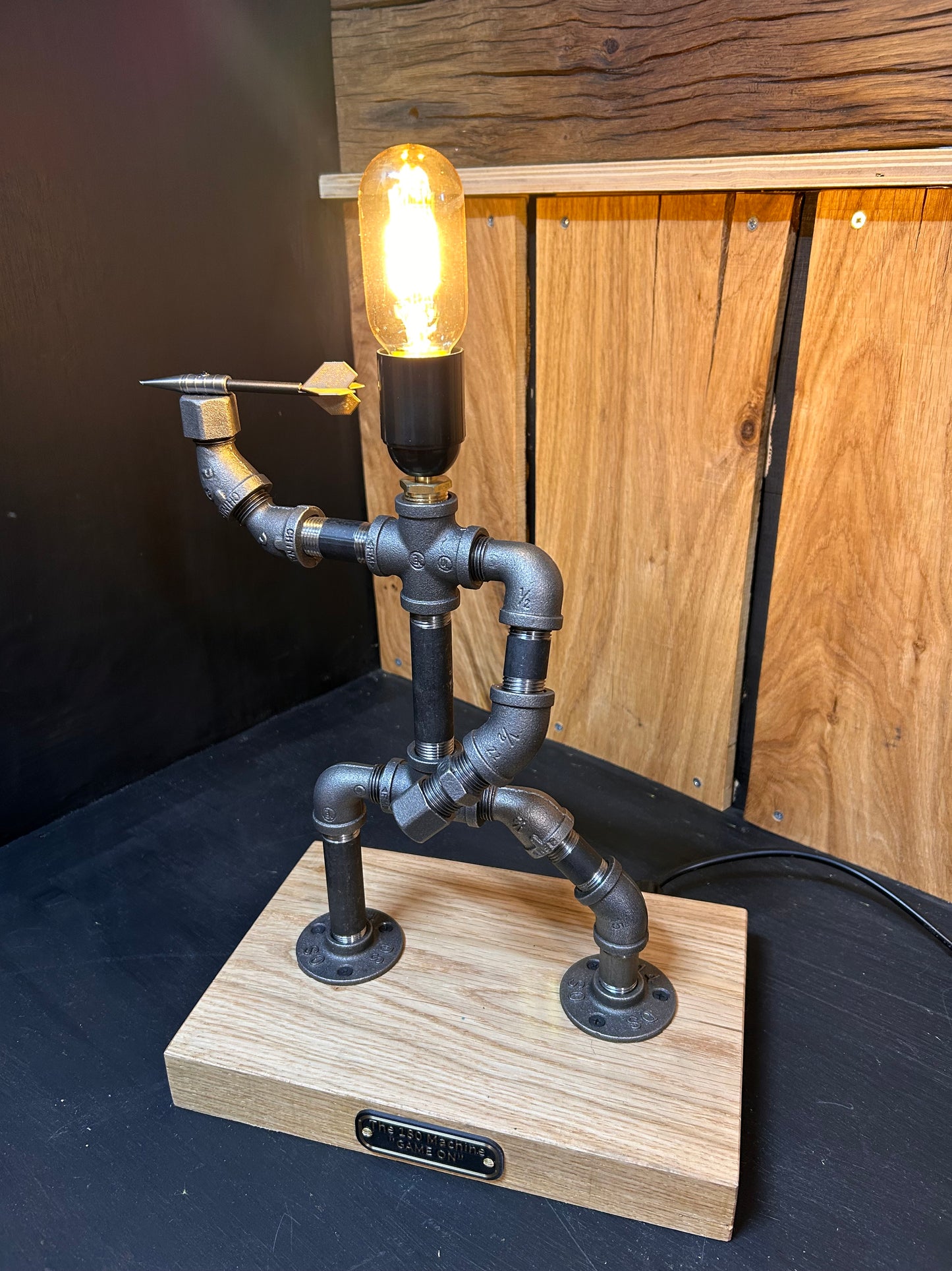 The 180 Machine - Darts  Steam Punk Lamp