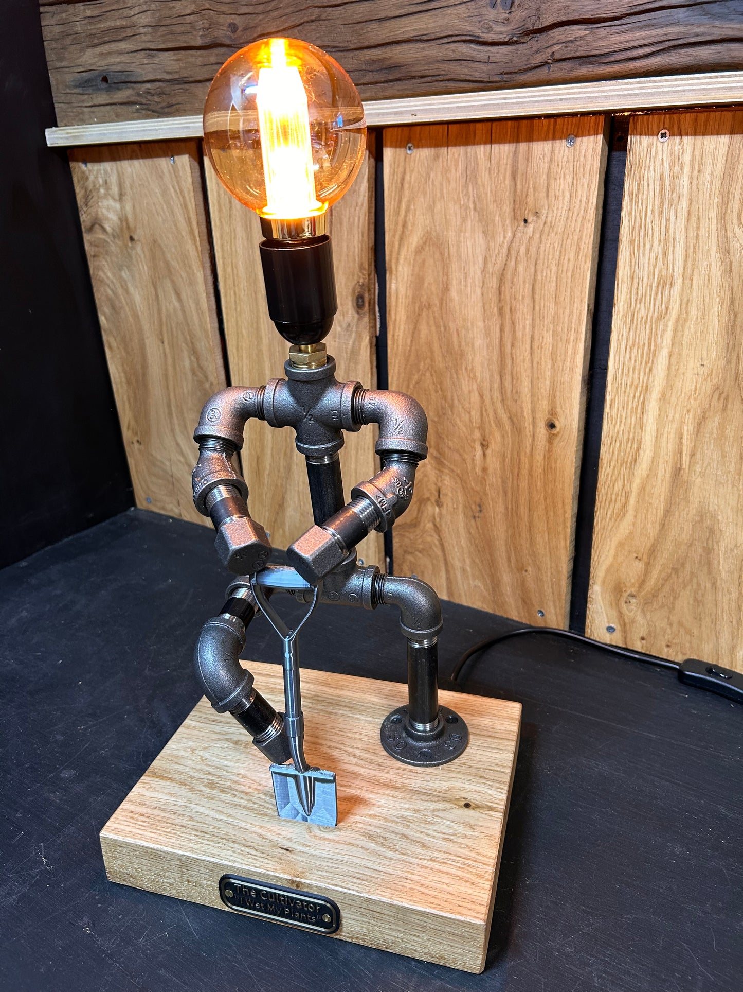 The Cultivator - Industrial Pipe Gardener Lamp