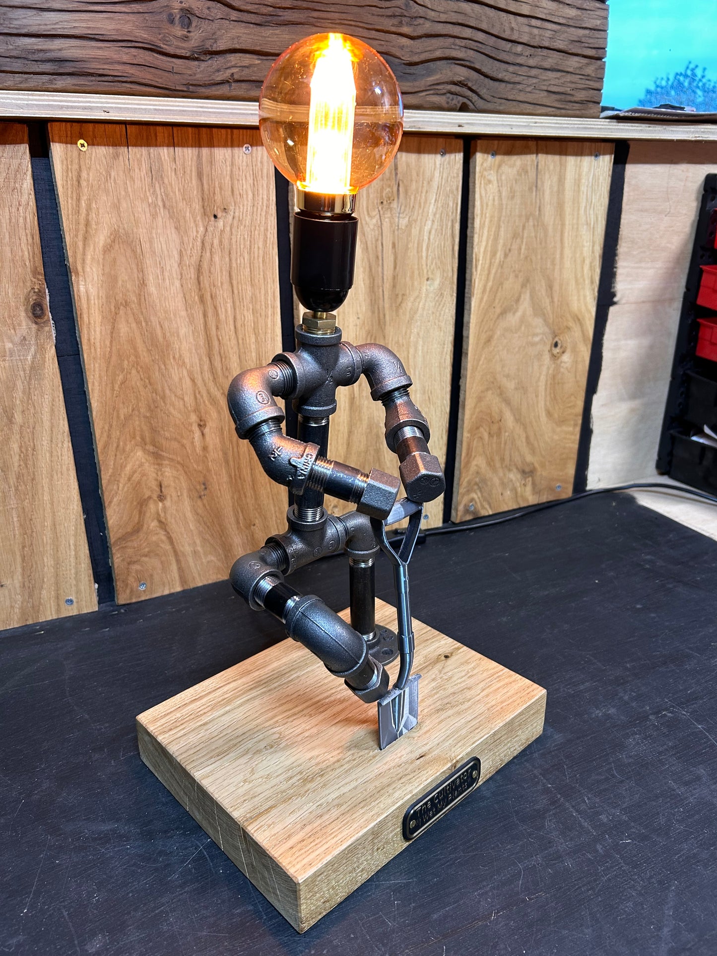 The Cultivator - Industrial Pipe Gardener Lamp