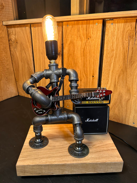 Heavy metal - Industrial Steam Punk Guitar Lamp