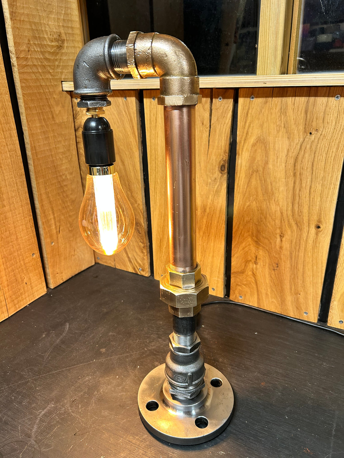 Vintage Industrial Copper Lamp - Industrial Lamp