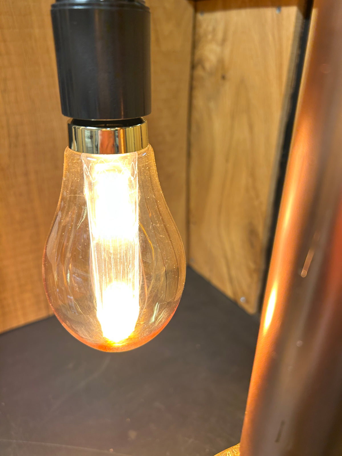 Vintage Industrial Copper Lamp - Industrial Lamp