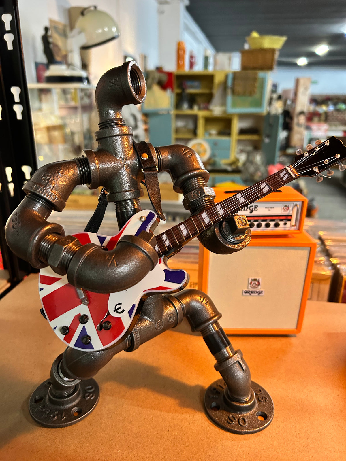 Oasis Pipe Man Band Lamp - Steampunk Lamp