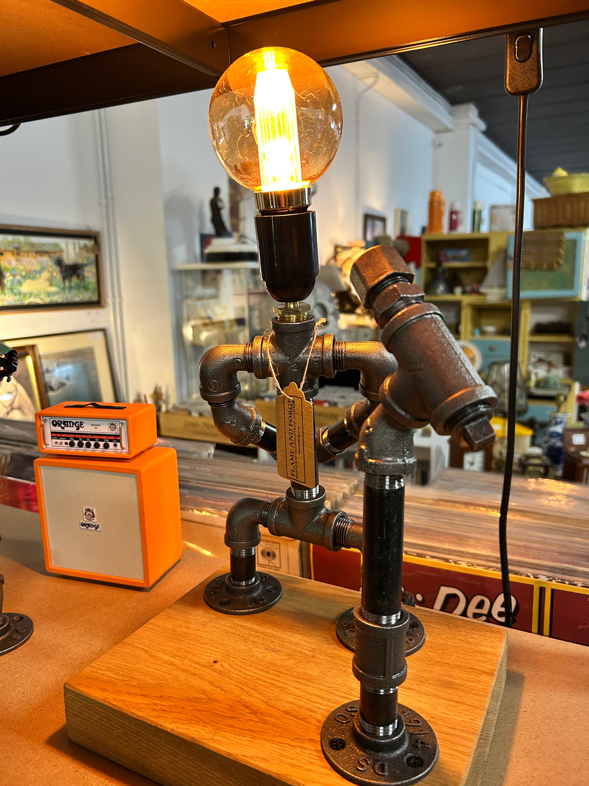 Oasis Pipe Man Band Lamp - Steampunk Lamp
